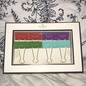 📓KATE SPADE binder clips📓